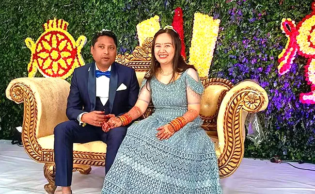 Vizag Bridegroom Philippines Bride Ties The Knot At Madhurawada - Sakshi