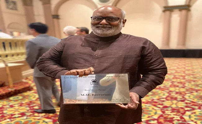 RRR Music Director MM Keeravani Gets Another Award - Sakshi