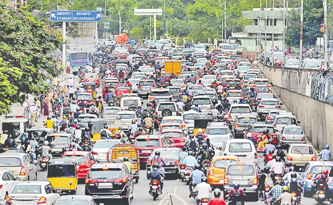 last 8 years in Telangana Number of vehicles has more than Doubled - Sakshi