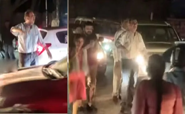 Producer Suresh Babu Clears Traffic In Film Nagar Video Viral - Sakshi