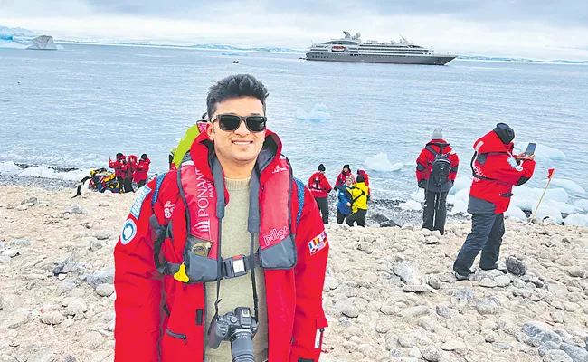 Hasan Arun has successfully completed the Antarctic expedition - Sakshi