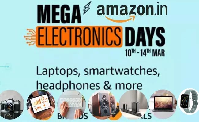 Amazon Mega Electronics Day sale Top deals on laptops smartwatches - Sakshi
