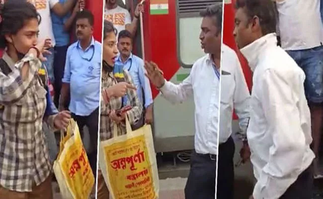 Video: Drunk TTE Misbehaves With Female Passenger at Bengaluru - Sakshi