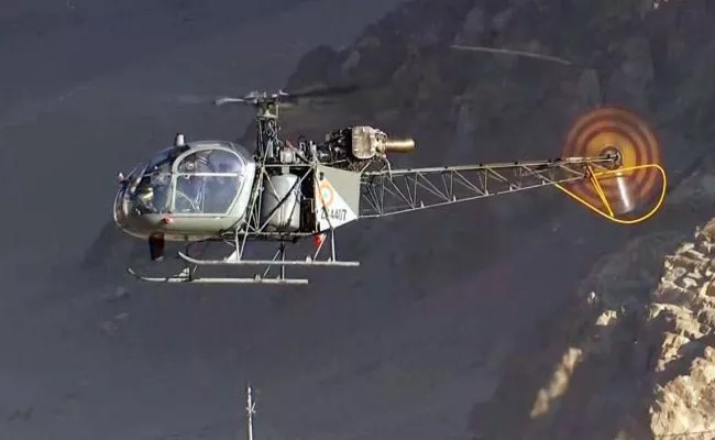 Indian Army Cheetah Helicopter Crashed In Arunachal Pradesh - Sakshi