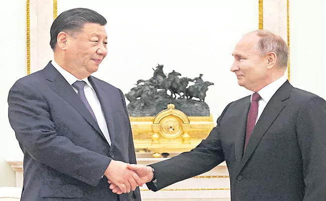 Chinese President Xi Jinping Moscow Russia Bilateral Talks - Sakshi