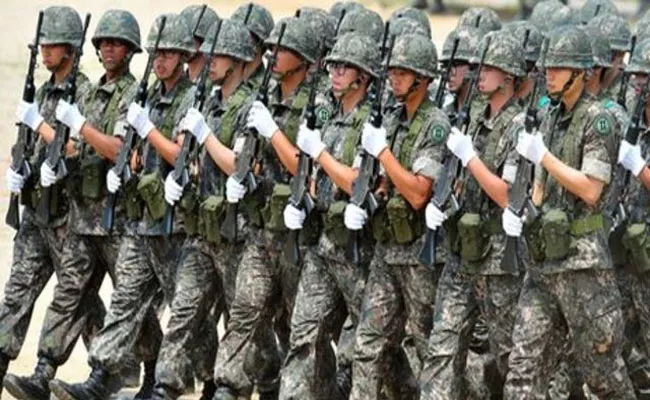 Mandatory Military Service Exempt South Korea Having More Children  - Sakshi