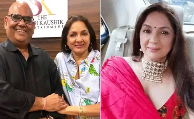 Neena Gupta Bids Goodbye to Satish Kaushik - Sakshi