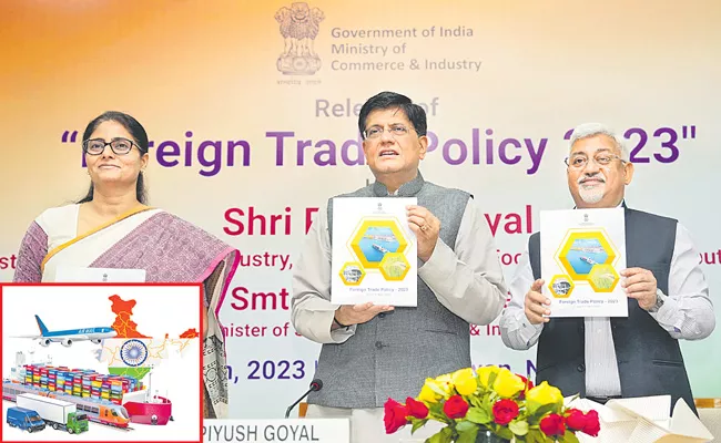 Piyush Goyal unveils Foreign Trade Policy 2023 - Sakshi