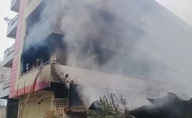 Three People Were Burnt Alive Fire Accident In Kushaiguda - Sakshi