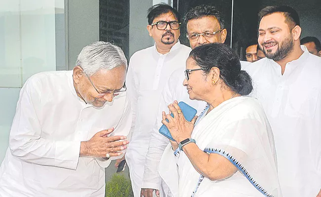 Want BJP to become zero: Mamata after meeting Nitish, Tejaswi ahead of 2024 Lok Sabha Polls  - Sakshi
