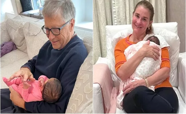 Bill gates and melinda share their newborn grandchild pics - Sakshi