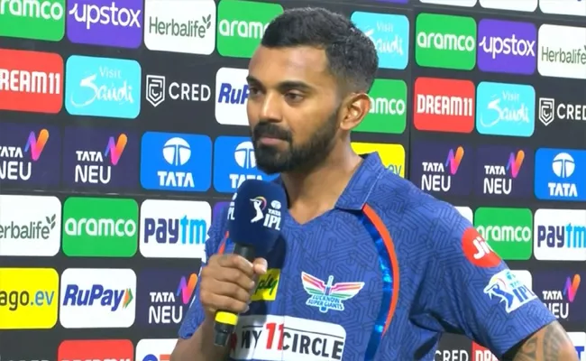 LSG captain KL Rahul on Lucknow pitch after win against SRH - Sakshi