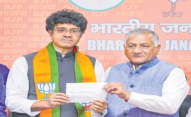 C Rajagopalachari great-grandson Kesavan joins BJP - Sakshi