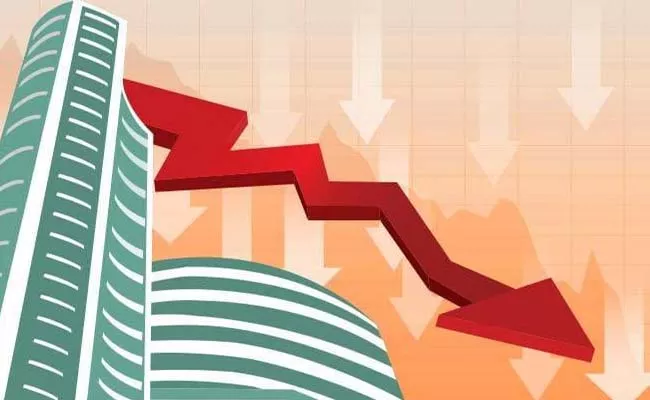 Markettoday Sensex falls 300 points Nifty breaks18200  - Sakshi