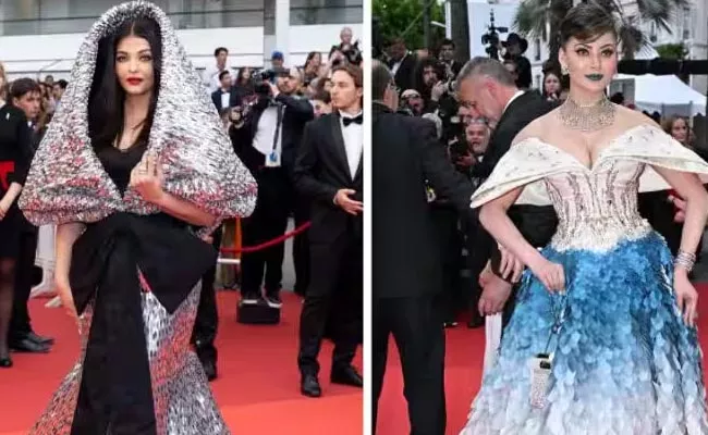 Netizens Trolls On Aishwarya Rai Silver Gown In Cannes Film Festival - Sakshi