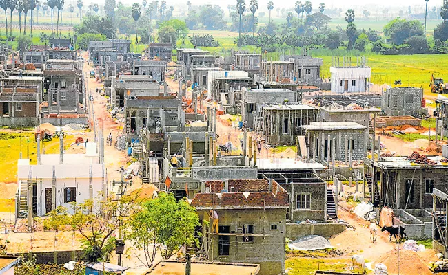 Eenadu Ramoji Rao Fake News On Houses For Poor People Scheme - Sakshi