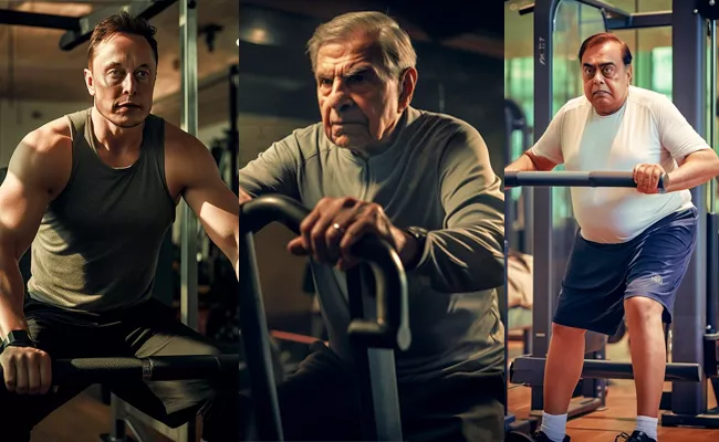 Check out these ai photos billionaires look like in the gym - Sakshi