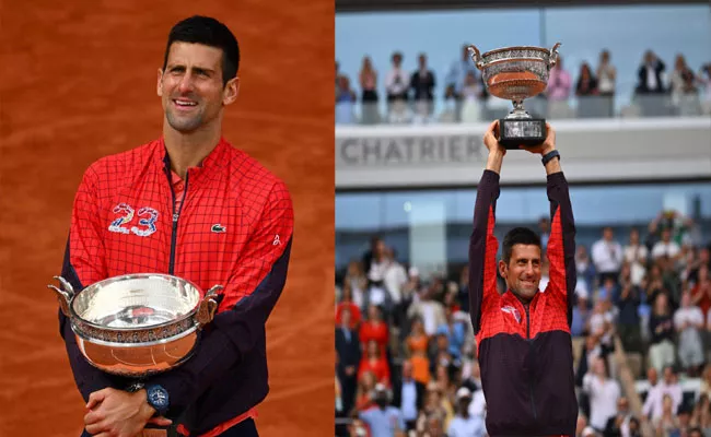 Novak Djokovic Makes History-Wins Record 23rd Grand Slam Title - Sakshi