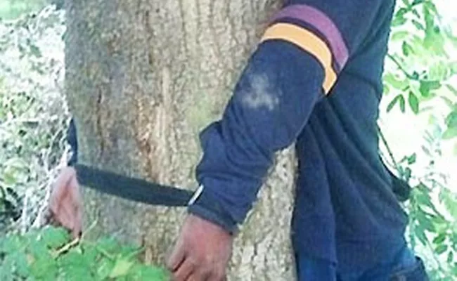 Wife Ties Husband To Tree For Taking Selfie Sets Him Afire - Sakshi