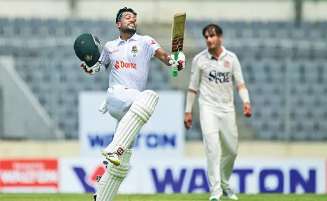 Bangladesh In Command Over Afghanistan In One Off Test At Dhaka - Sakshi