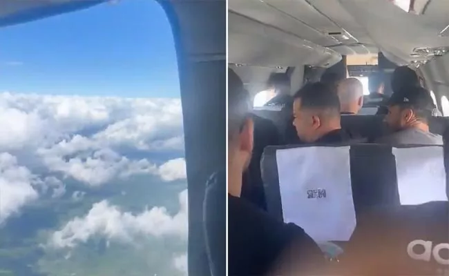 Flight Door Opens Mid Air In Brazil Video Viral - Sakshi