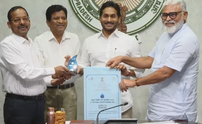 CM Jagan Appreciates Officials For AP Receives 4 national Water Awards - Sakshi