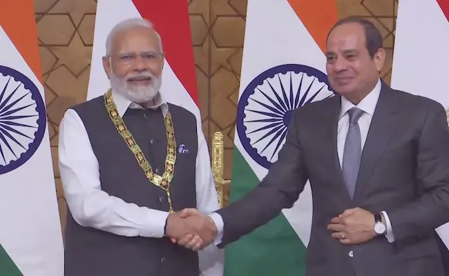 Egypt Order Of The Nile Latest Addition To PM Modi List Of Honours - Sakshi
