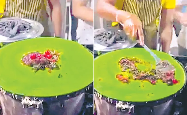 Viral Video Of Paan Dosa Gives Desi Foodies A Nightmare - Sakshi