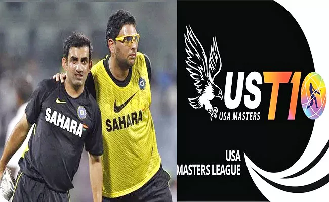 Yuvraj-Gambhir-Other Legendary Stars-Likely Play-US Masters T10-League - Sakshi