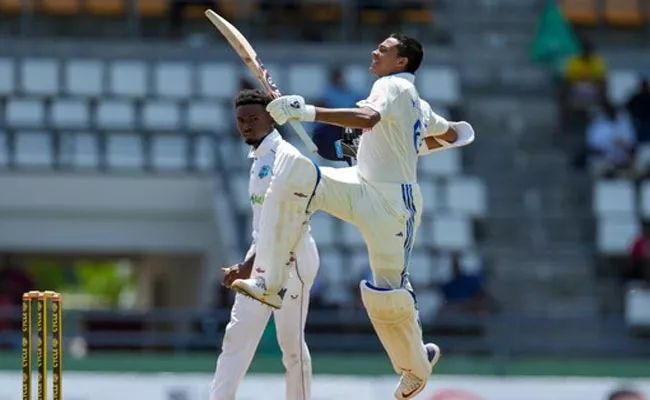 IND VS WI 1st Test: Yashasvi Jaiswal Becomes 5th Youngest To Score 150 Plus Score On Test Debut - Sakshi