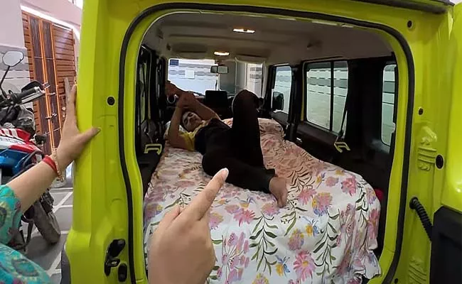 YouTuber converts Maruti Jimny into cozy home on wheels viral video - Sakshi