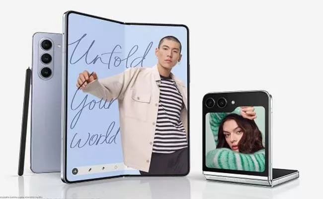 Samsung Galaxy Z Fold 5 Z Flip 5 Tab 9 tablets check price and offers - Sakshi