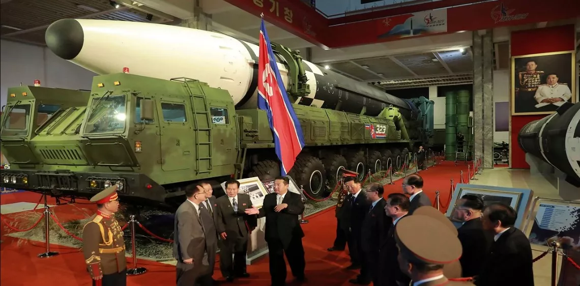 North Koreas Kim Shows Off Banned Missiles To Russian Minister - Sakshi