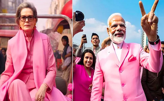 Indian Politicians Barbie Makeover By Artist Using Ai - Sakshi