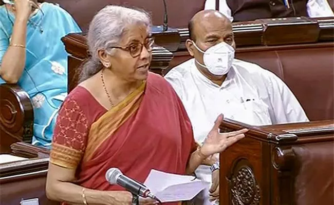 Miinister Nirmala Sitharaman Clears Raghurama Krishnam Question - Sakshi