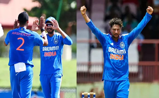 Ind Vs WI 4th T20: Watch Arshdeep Shines Kuldeep Strikes Twice In Over - Sakshi