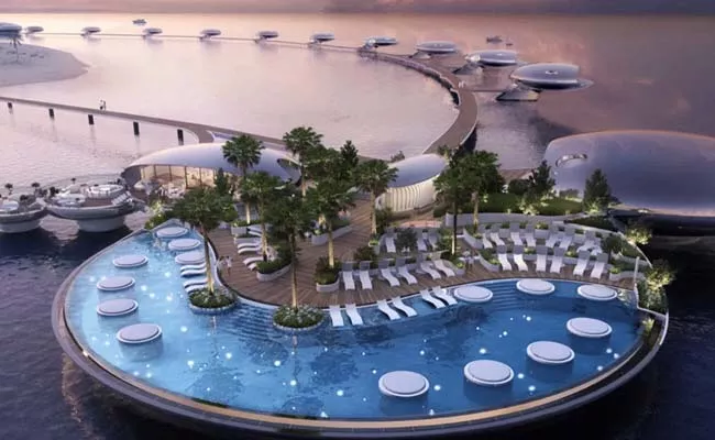Saudi worlds most futuristic hotel Sheybarah Resort viral video - Sakshi
