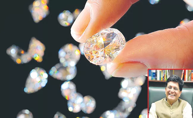 Lab diamonds help create jobs says Commerce and industry minister Piyush Goyal  - Sakshi