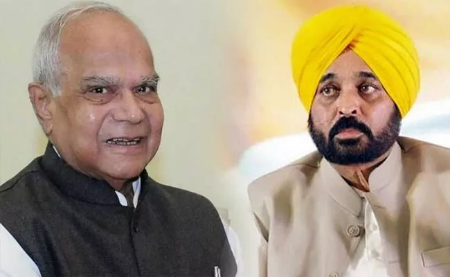 Punjab Governor Warns CM Bhagwant Mann - Sakshi