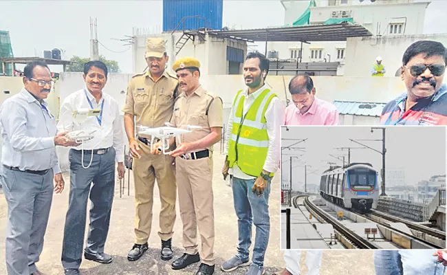 Telangana Hyderabad Drone survey commences for old city Metro works - Sakshi