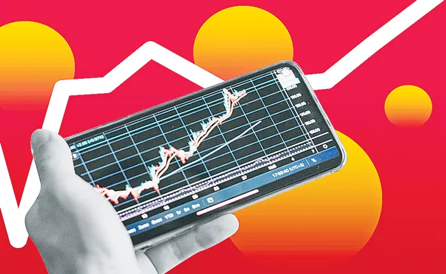 Sensex, Nifty 50 give up gains, end flat dragged by financials - Sakshi