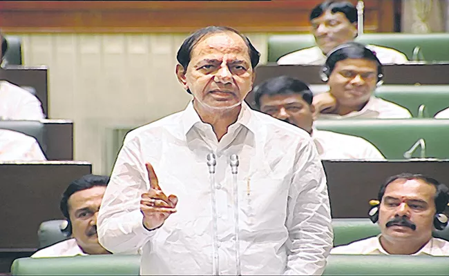 CM KCR Fires On Congress and BJP In Telangana Assembly - Sakshi