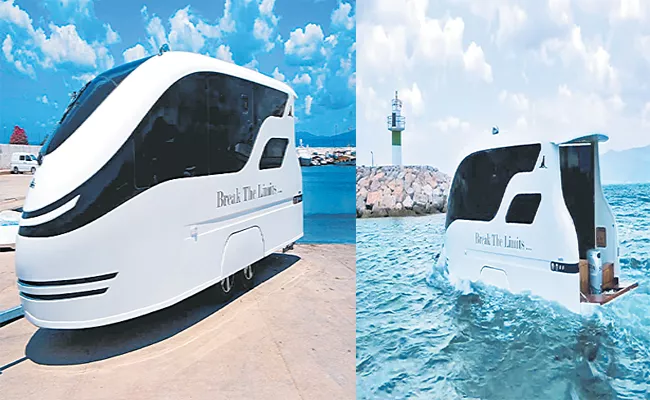 SealVans Amphibious Caravans Equally At Home On Land Or Water - Sakshi