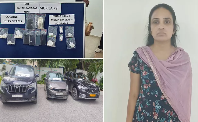 Lady Anuradha Arrested In drug bust - Sakshi