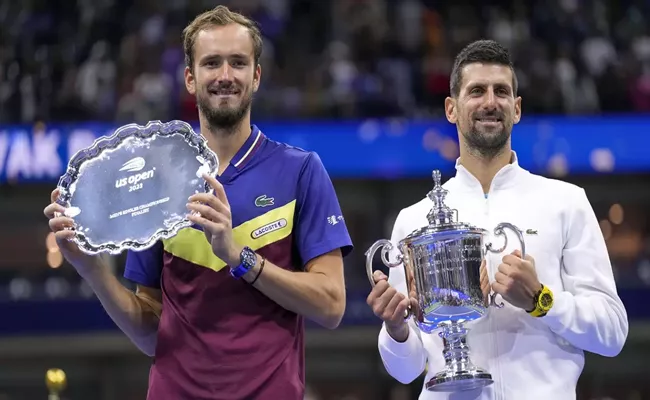US Open 2023: Novak Djokovic Defeats Daniil Medvedev To Win Record-Equalling 24th Grand Slam - Sakshi