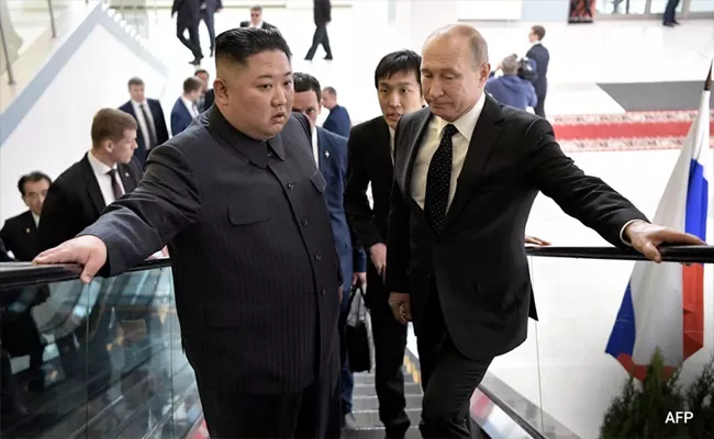 Kim Jong Un Says His Visit Show Strategic Importance Of Russia Ties - Sakshi