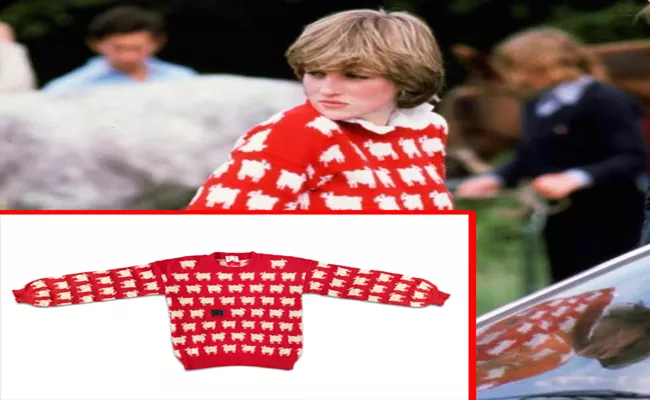 Princess Diana Sweater Price Rs. 9. 14 crores in action sale - Sakshi