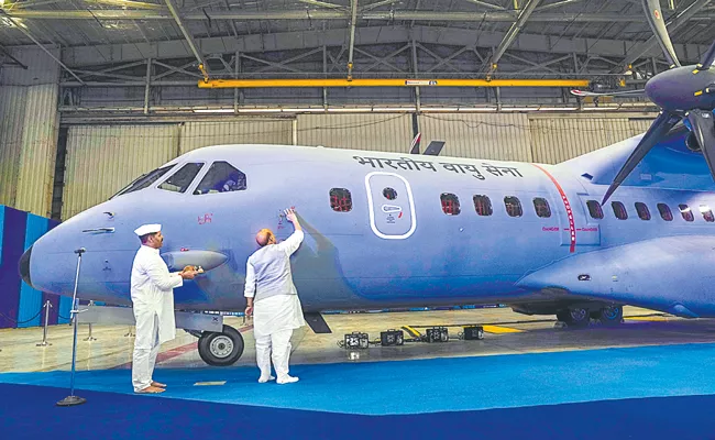 IAF inducts first C-295 transport aircraft at Hindan Air Force Station - Sakshi