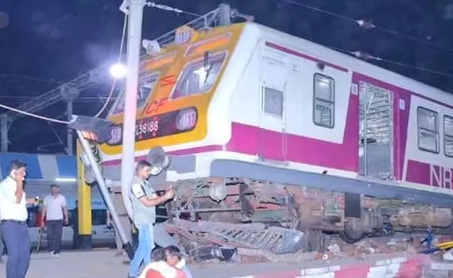 Train Derails Climbs Platform At Mathura Railway Station Accident - Sakshi