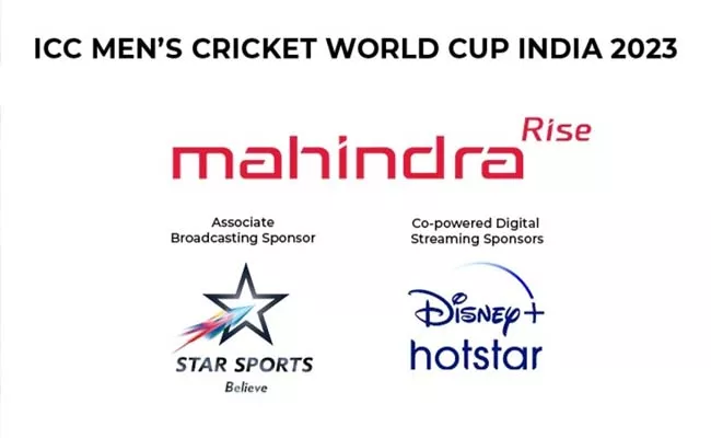 cricket world cup on Disney Star Mahindra to sponsor  - Sakshi